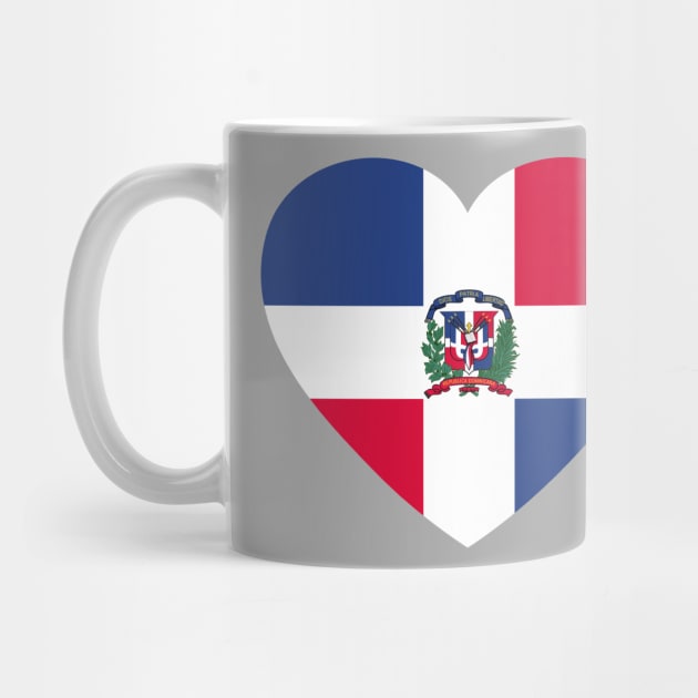 I Love Dominican Republic // Heart-Shaped Dominican Flag by SLAG_Creative